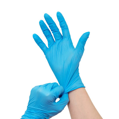 9" Nitrile Examination Gloves