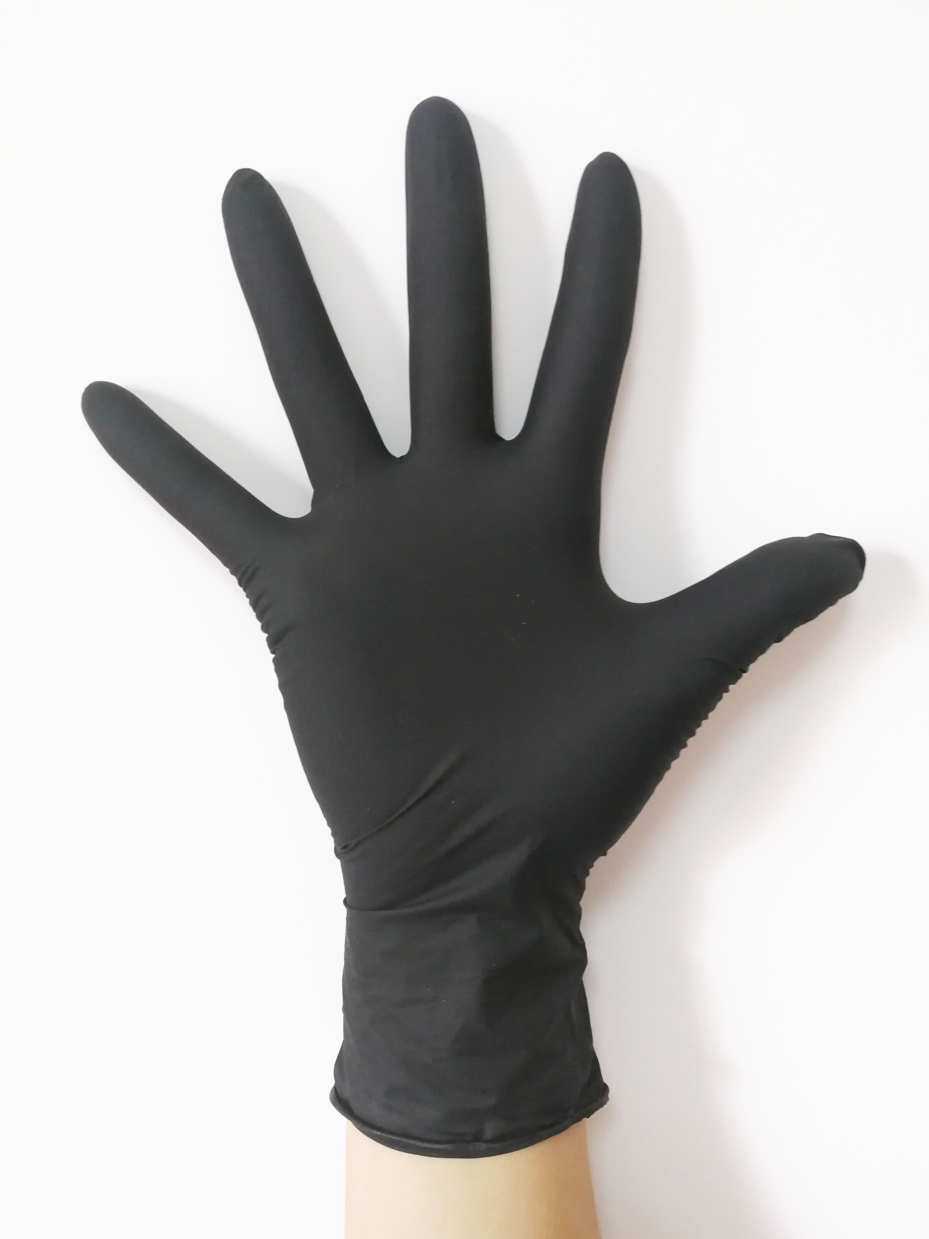 9" Black Nitrile examination Gloves