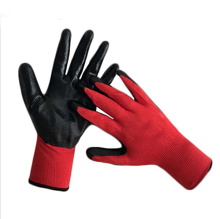 Polyester Smooth Nitrile Coated Gloves