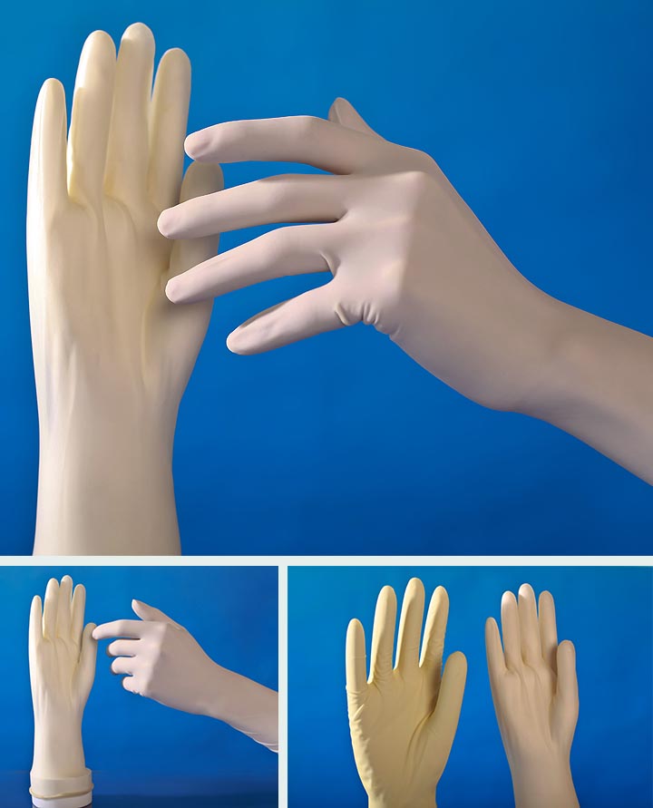 White Latex Surgical Gloves(图1)